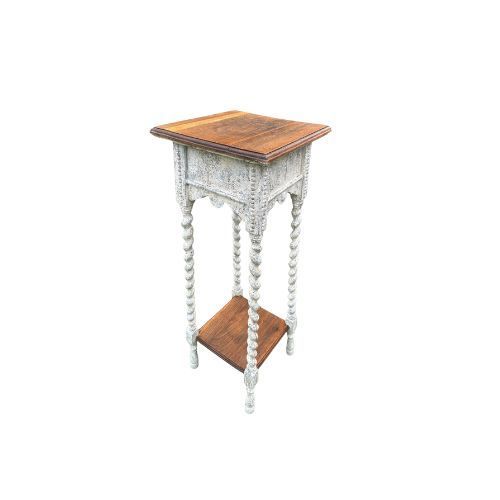 Before upcycled side table