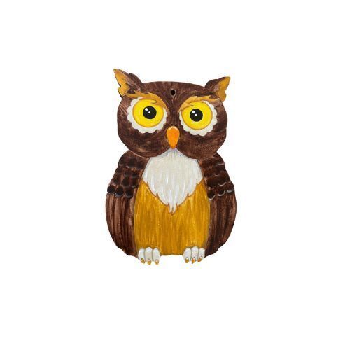 Handpainted Wooden Owl