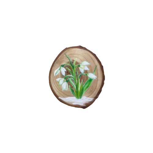 handpainted intricate flowers 