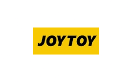 Het JOYTOY-logo in zwarte tekst op een gele rechthoek.