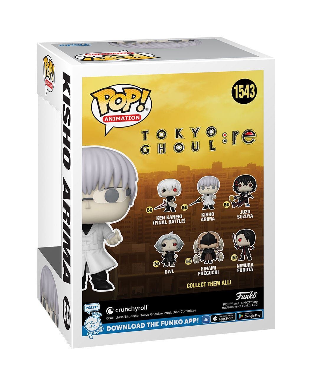 Tokyo Ghoul:re POP! Animation Vinyl Figure Kisho Arima 9 cm