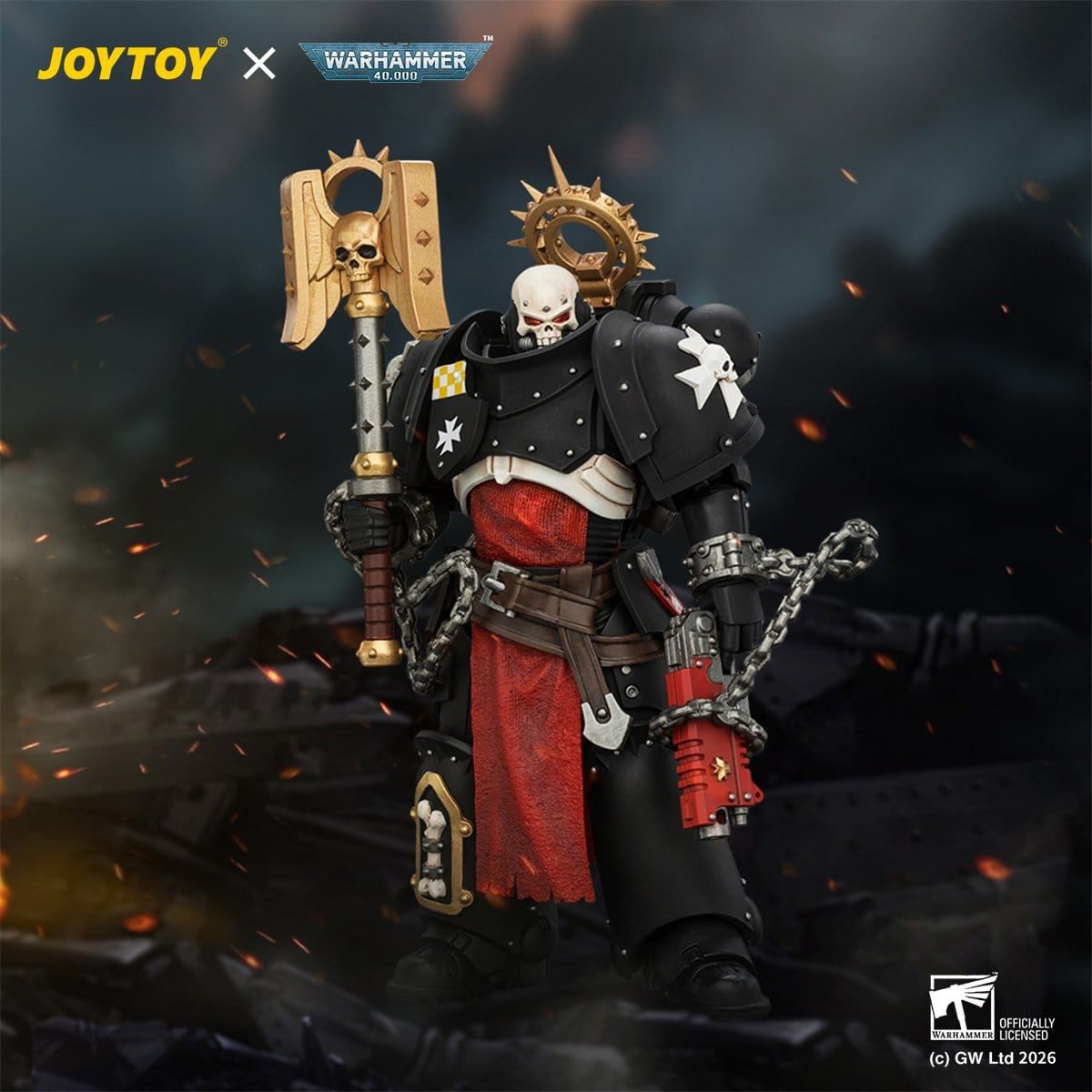 Warhammer Action Figure Black Templars Execrator 2 12 cm (ETA: END 02/2027)