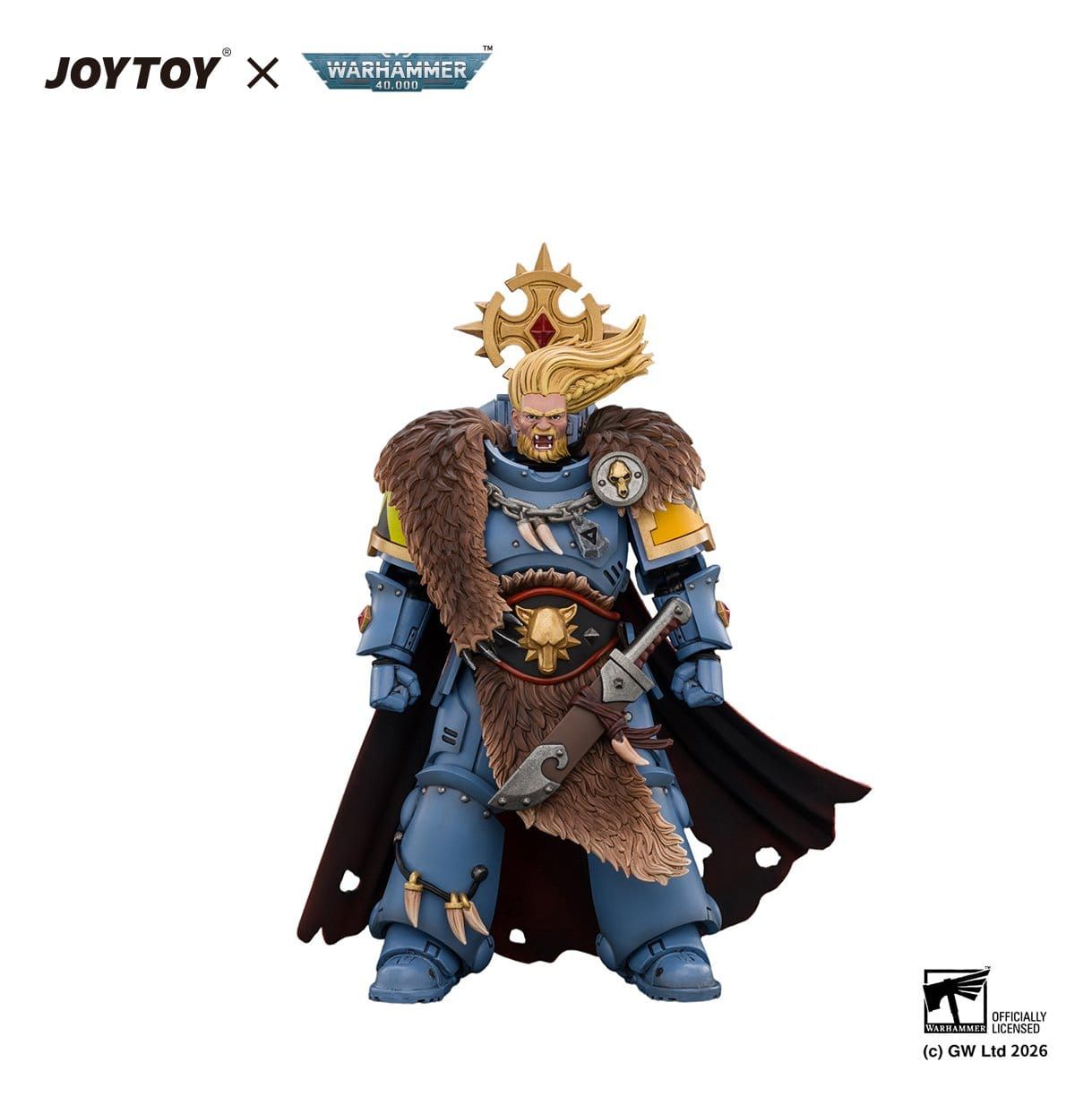 Space Marine Action Figure Space Wolves Wolf Guard Battle Leader 12 cm (ETA: END 02/2027)