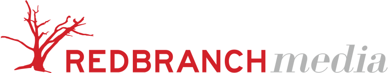 Red tree logo with