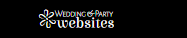 Wedding Party Websites logo in white on a black background