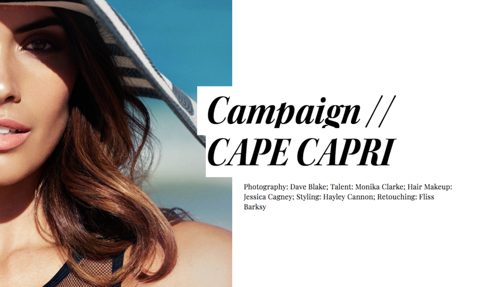 Cape Capri Campaign Jessica Cagney Makeup Artist and Hairsylist
Mobile Gold Coast & Brisbane makeup artist and hairstylist