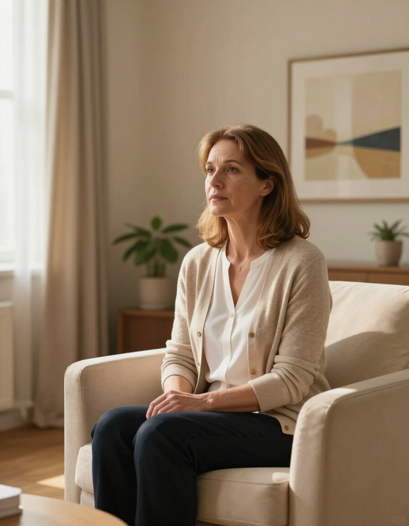 Psicoterapeuta in ascolto durante una seduta