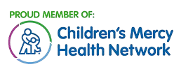 A logo for the children 's mercy health network