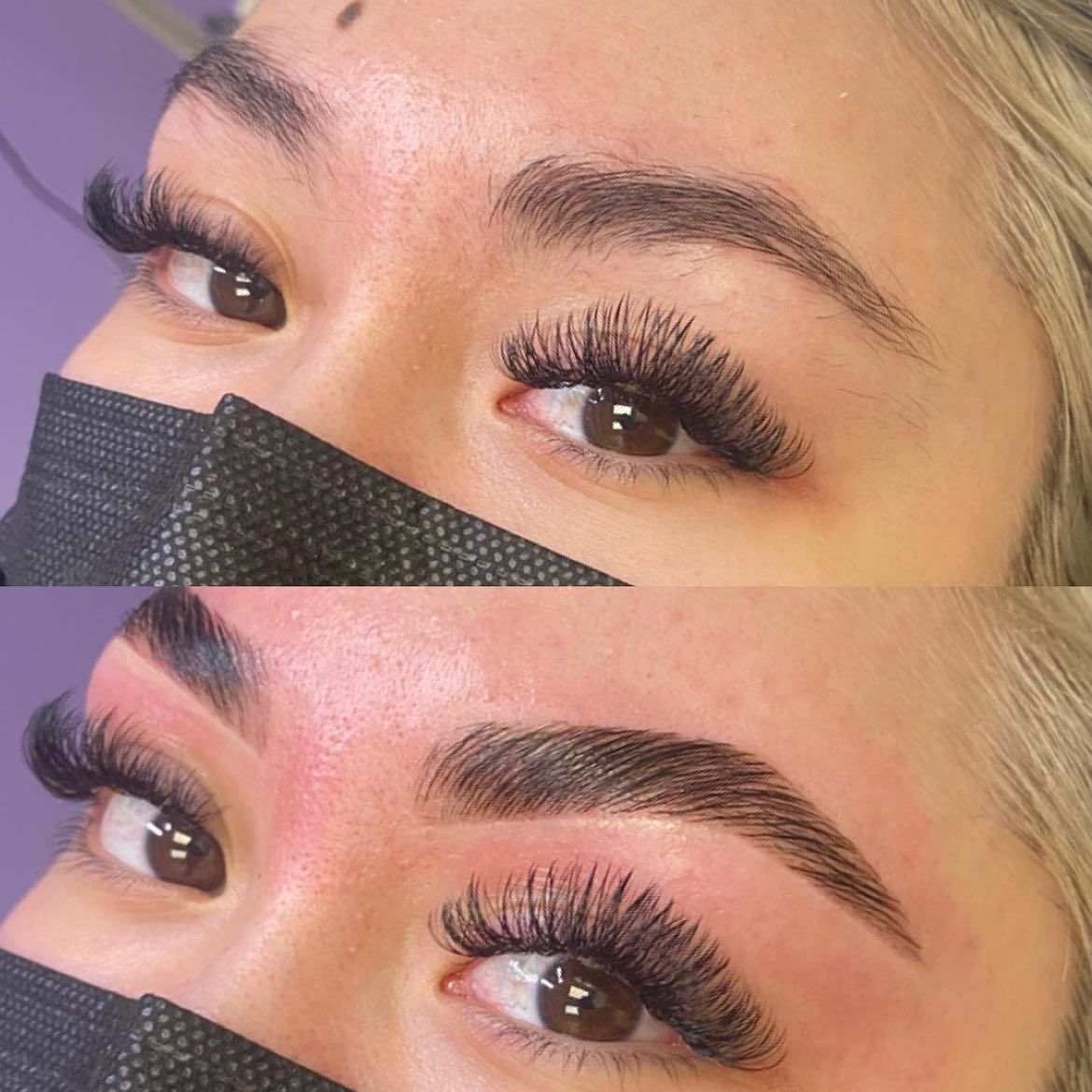hybrid brow tint treatment results at Jax Glam Beauty Bristol
