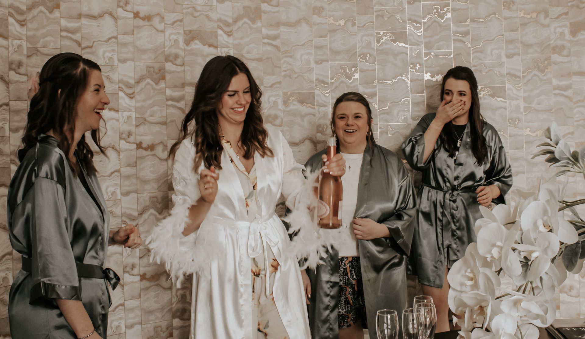 bride and bridesmaids hair and makeup by Jax-Glam Beauty Bristol