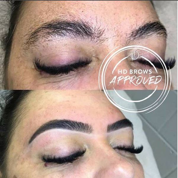 HD brows finished results at Jax Glam Beauty Bristol