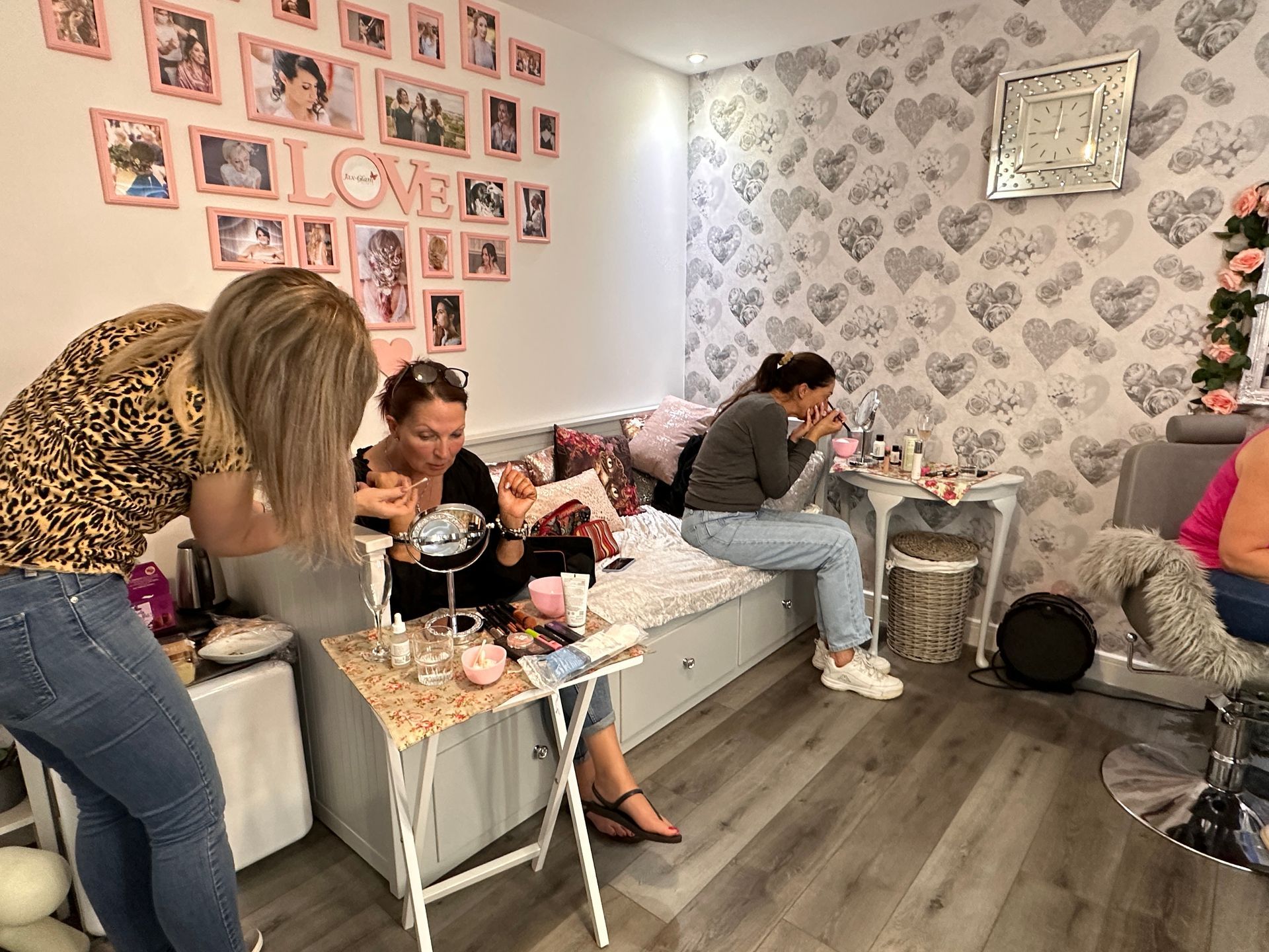 makeup lesson at Jax Glam Beauty private studio Bristol