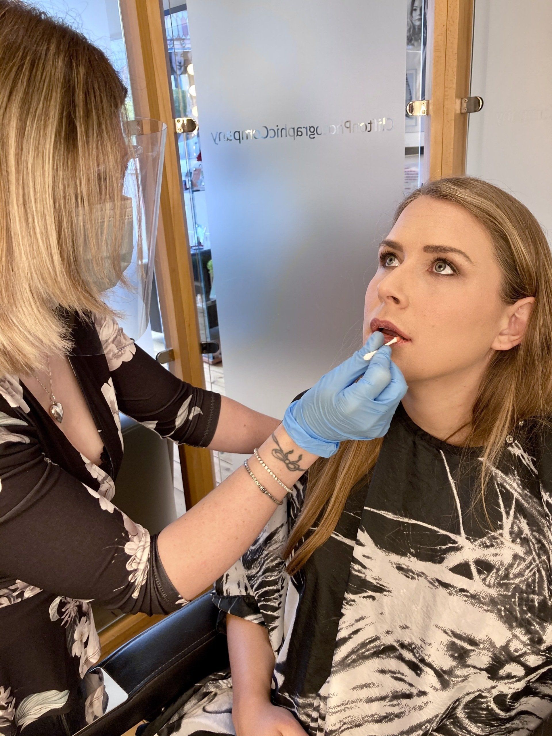 bridal makeup preparation by Jax-Glam Beauty wedding makeup artist Bristol