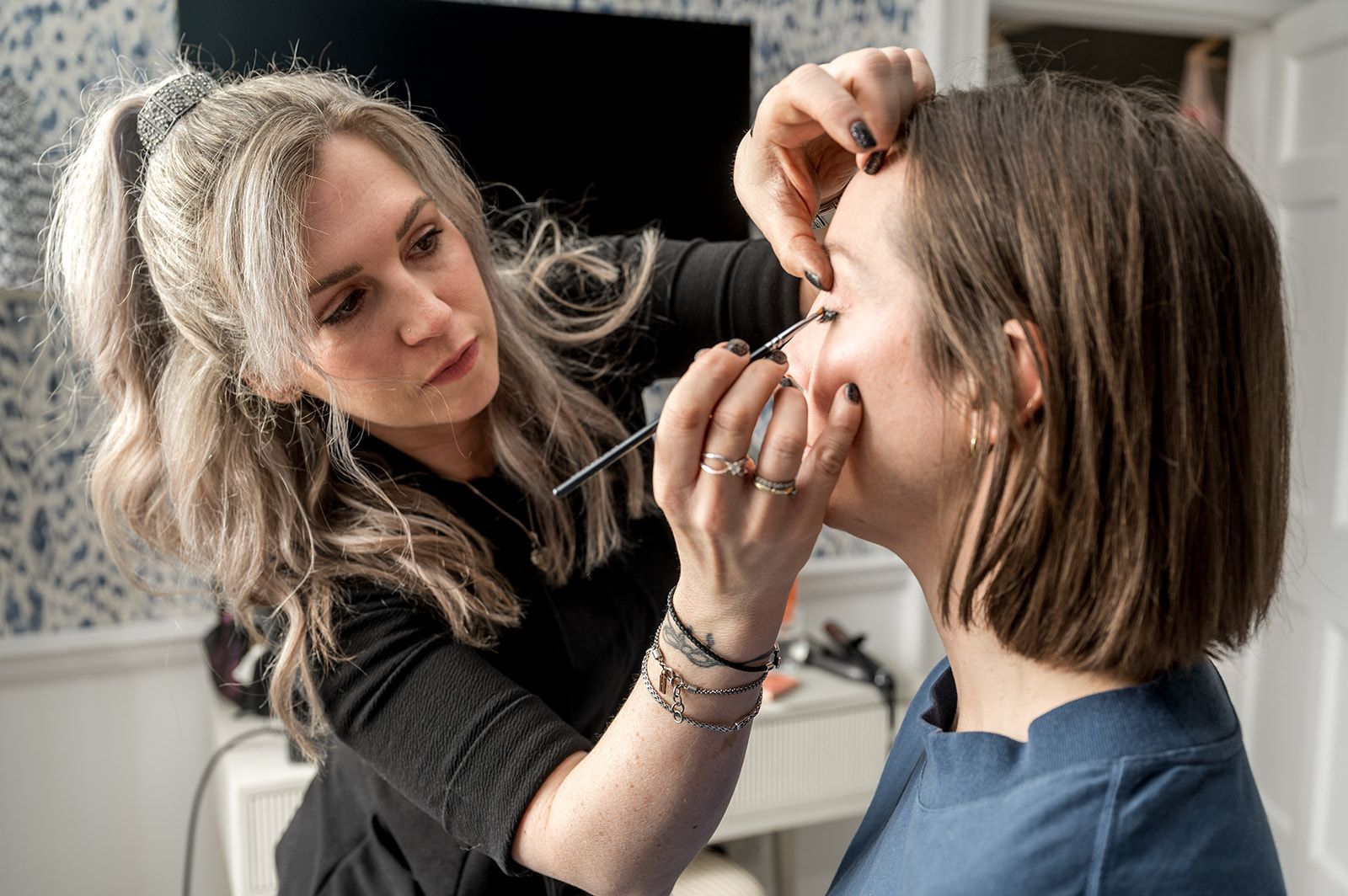 makeup lesson demonstration at Jax-Glam Beauty private salon Bristol