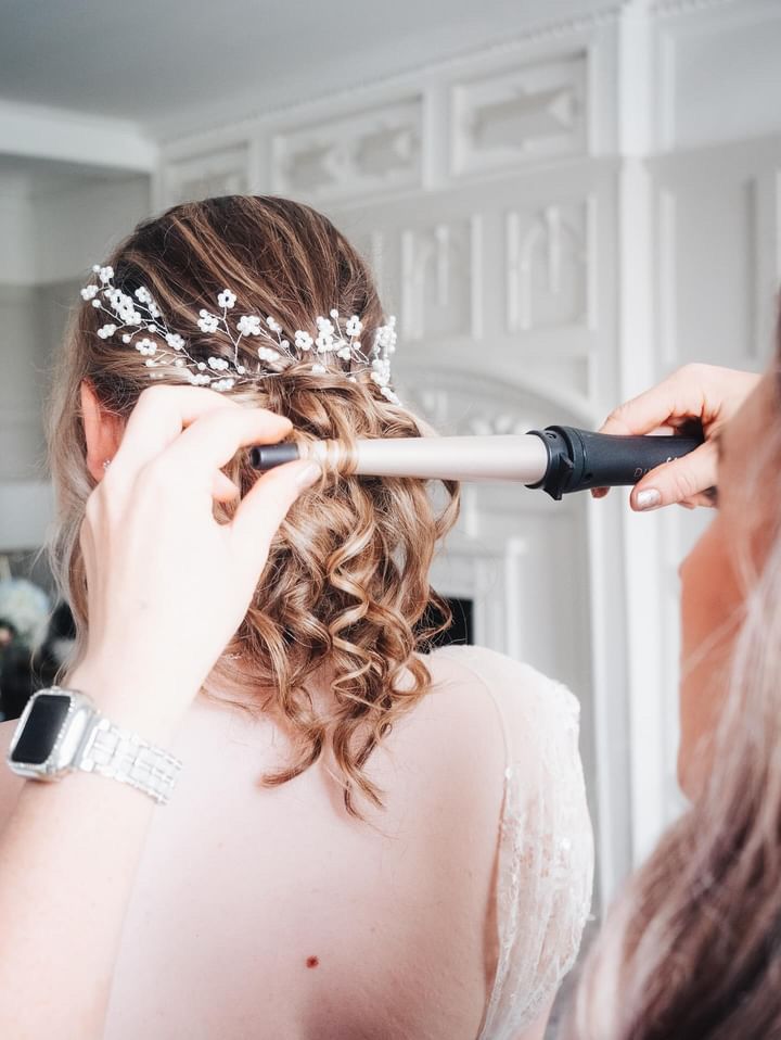 bridal hair accessory detail by Jax Glam Beauty Bristol