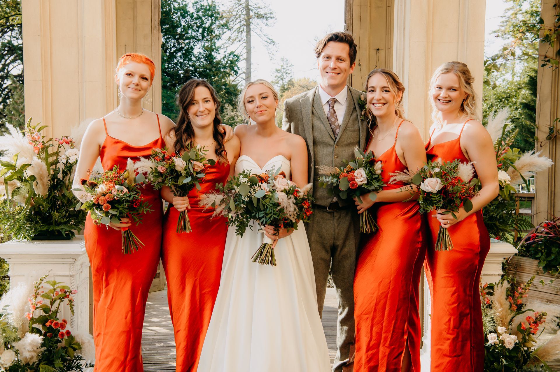 bride and bridesmaids wedding hair and makeup by Jax-Glam Beauty Bristol