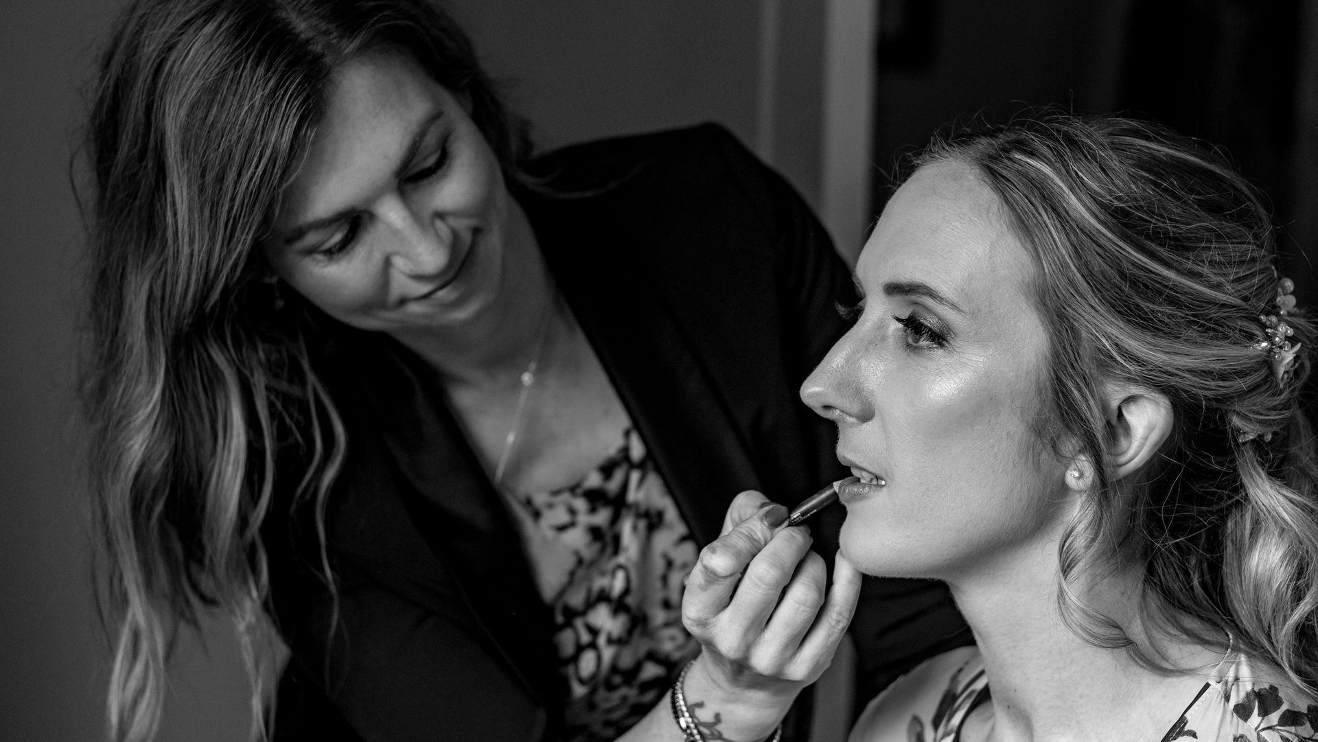 bridal makeup application by Jax-Glam Beauty Bristol wedding makeup artist