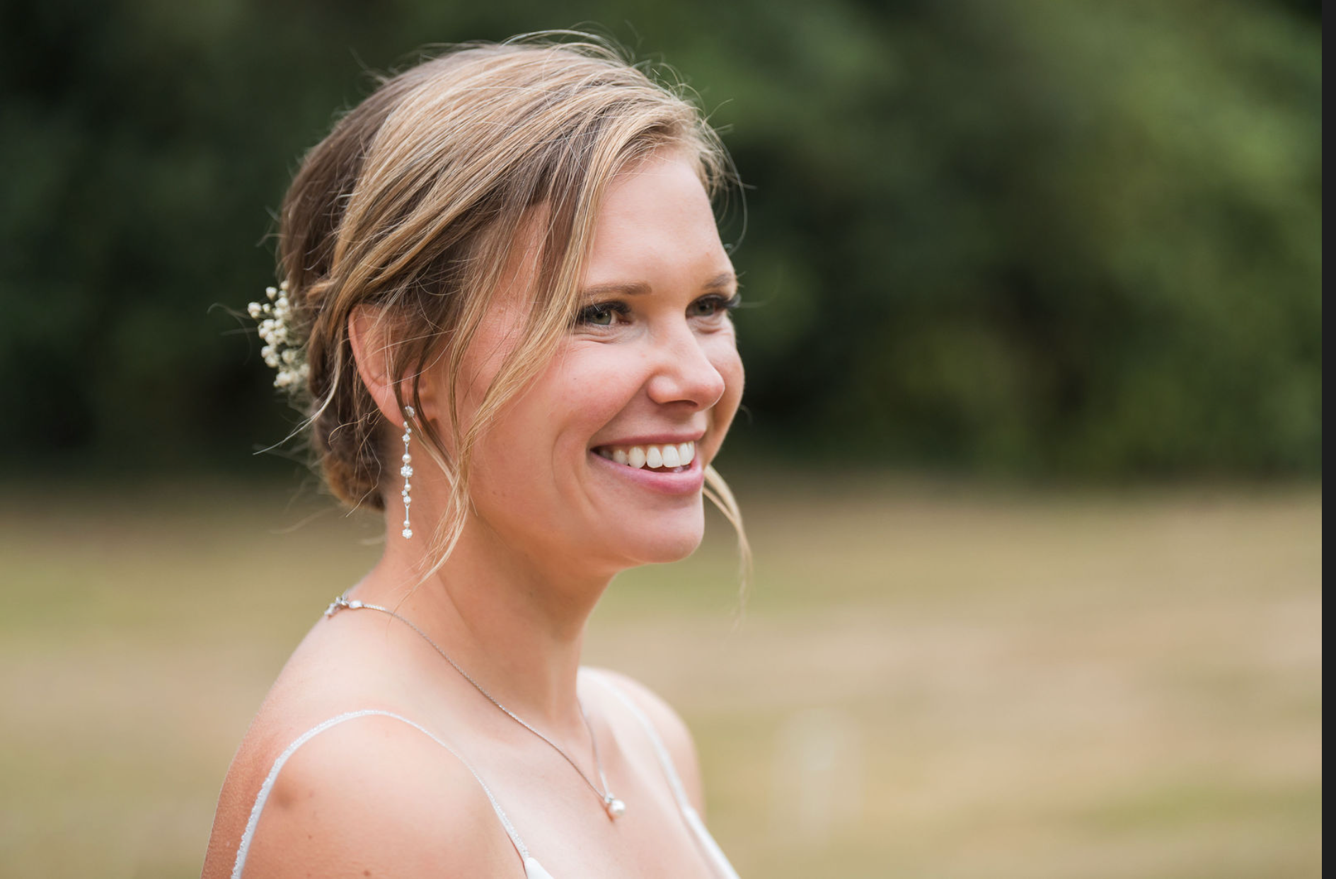 natural bridal hair and airbrush makeup by Jax-Glam Beauty wedding makeup artist Bristol