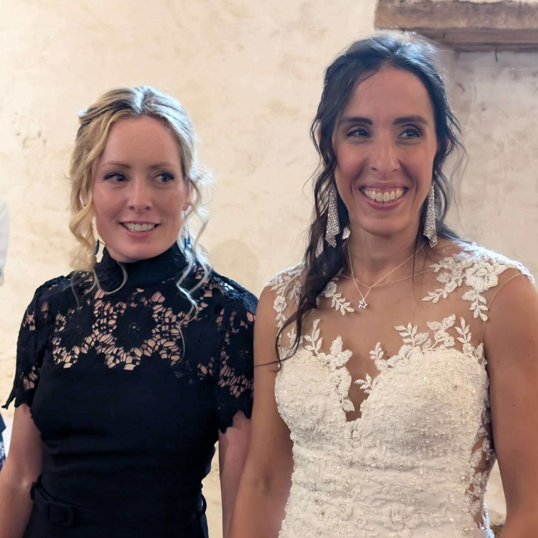 Bridal hair and makeup for Irene and Clare at Winterbourne Medieval Barn by Jax-Glam Beauty, Bristol.