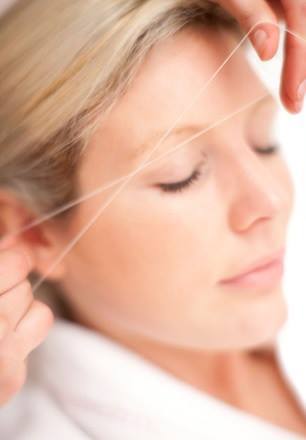 eyebrow threading treatment at Jax Glam Beauty Bristol