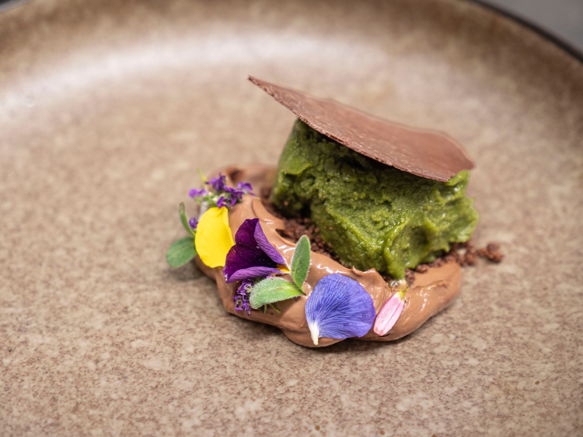Signature fine dining creation prepared for a private home dining experience
