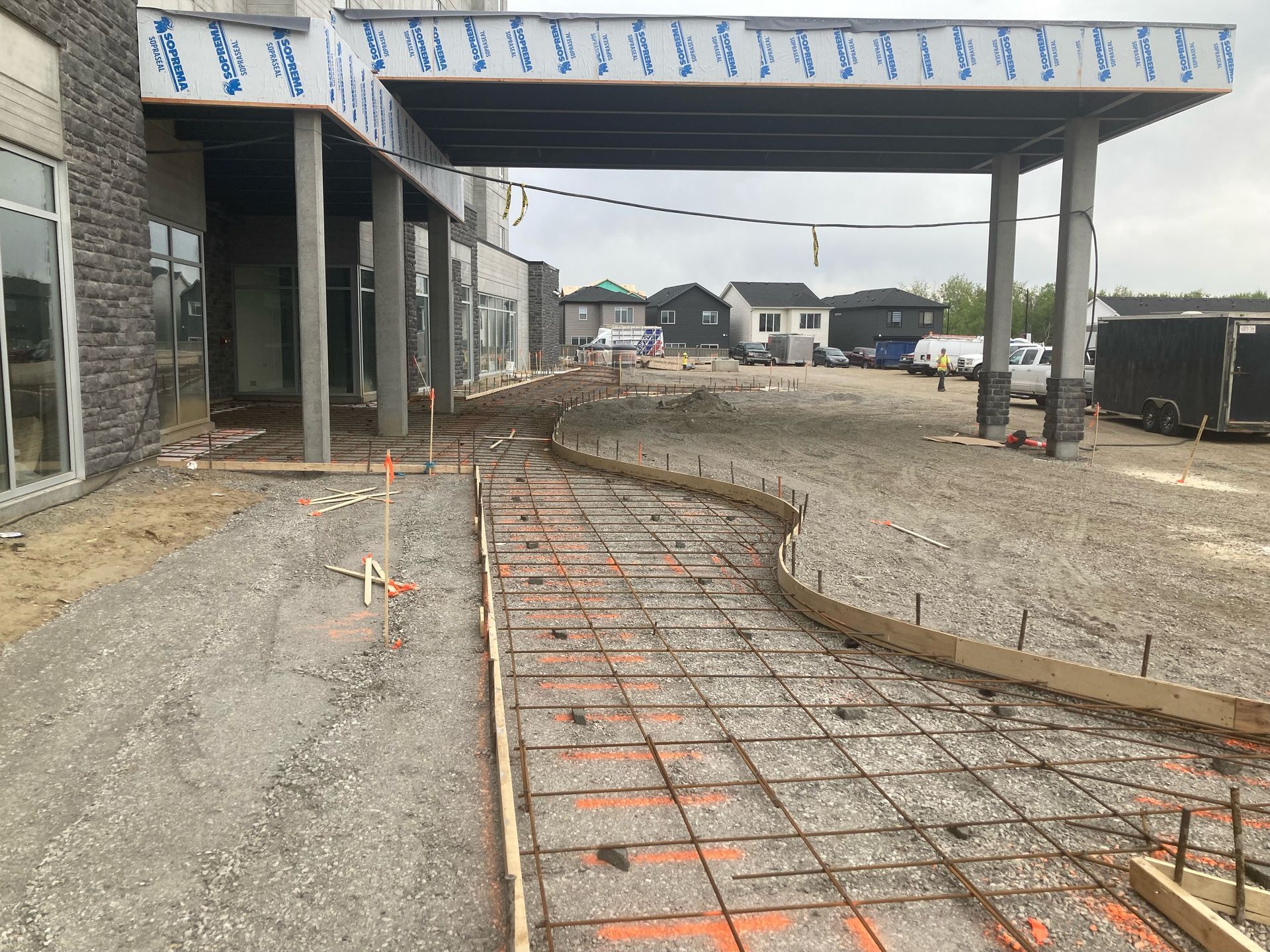 red deer contractors installing concrete flatwork