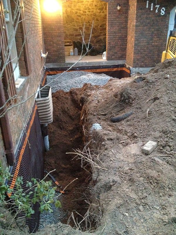 Exterior foundation waterproofing by Pro Seal in Niagara.