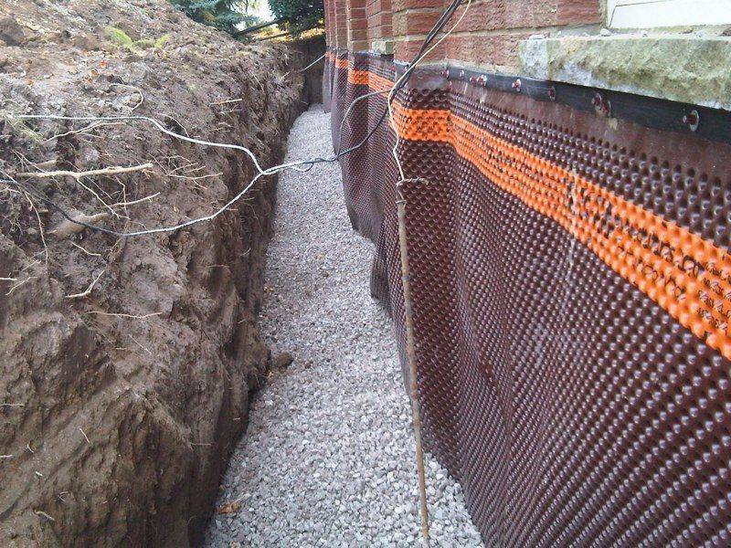 Exterior basement waterproofing work done by the Pro Seal team in Niagara.