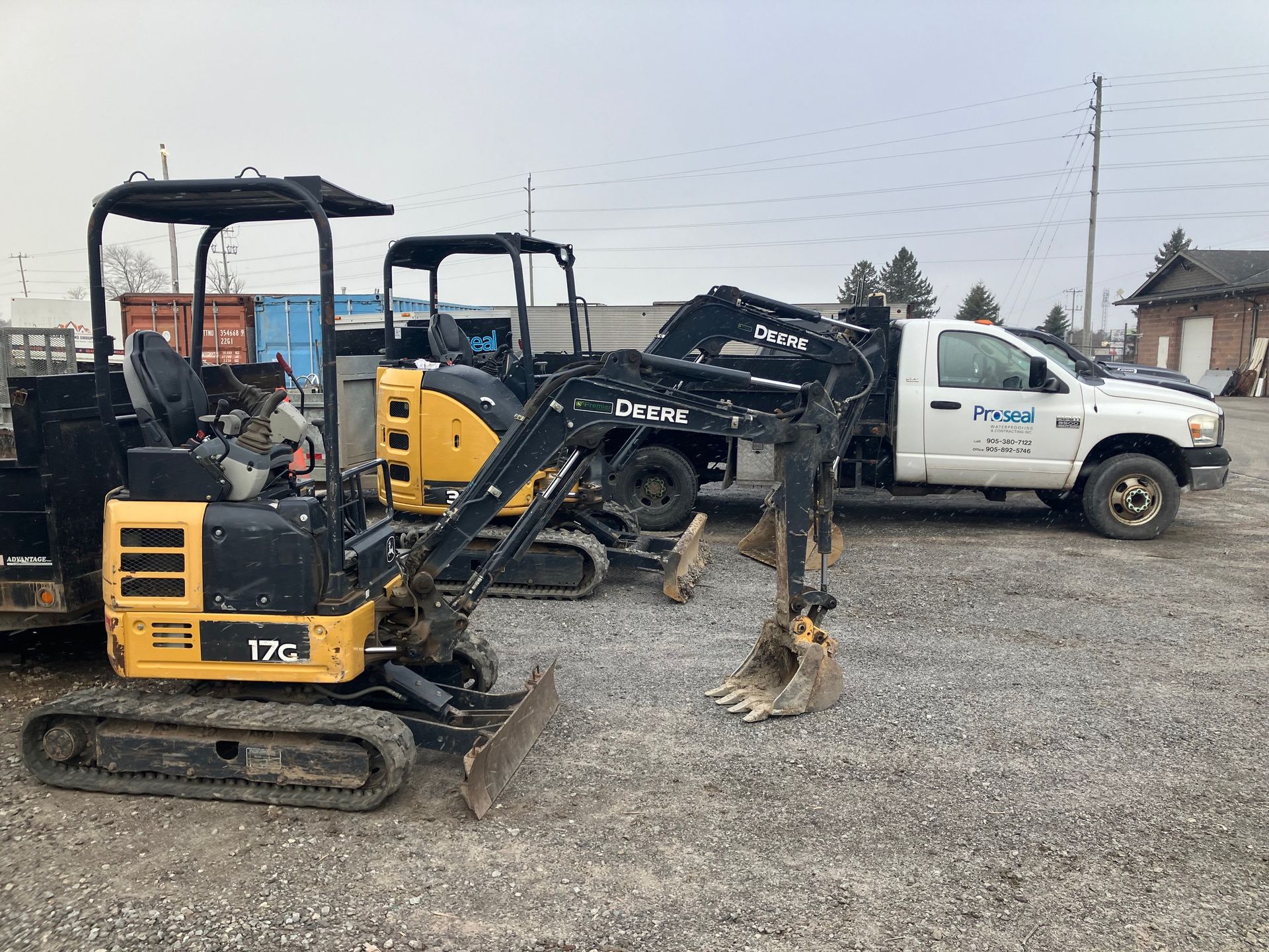 The Pro Seal Waterproofing vehicle fleet for basement foundation repair jobs in the Niagara, St. Catharines & Welland region.