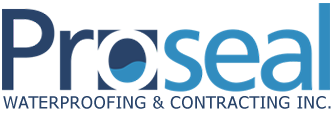 The logo for Pro Seal Waterproofing, expert foundation & basement wall leak repair for Niagara Falls, Welland, and St. Catharines area.