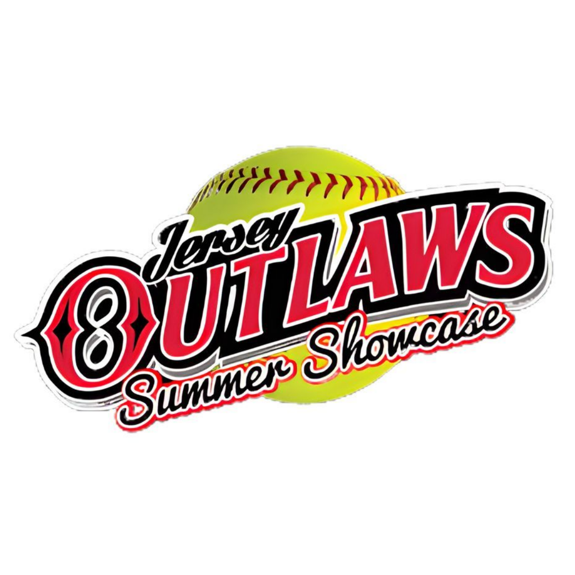 Logo for USA Elite Showcases featuring a silhouette of a softball pitcher and batter inside a blue and gray shield.