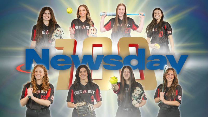 Two softball players on the cover of the high school on si