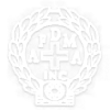 White UN emblem with wreath and globe, featuring “UN” letters in the center.