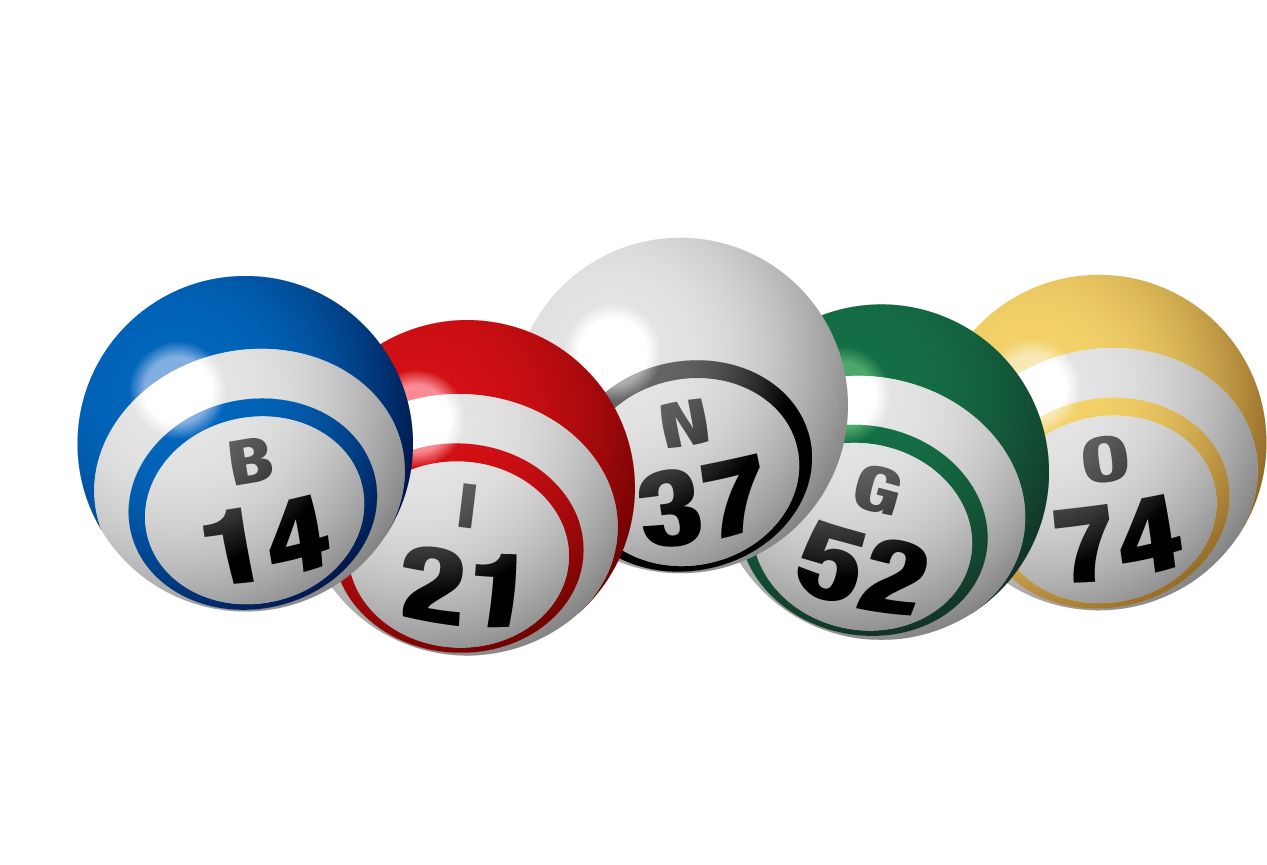 Friendly ICT logo with bingo balls: B14, I21, N37, G52, O74