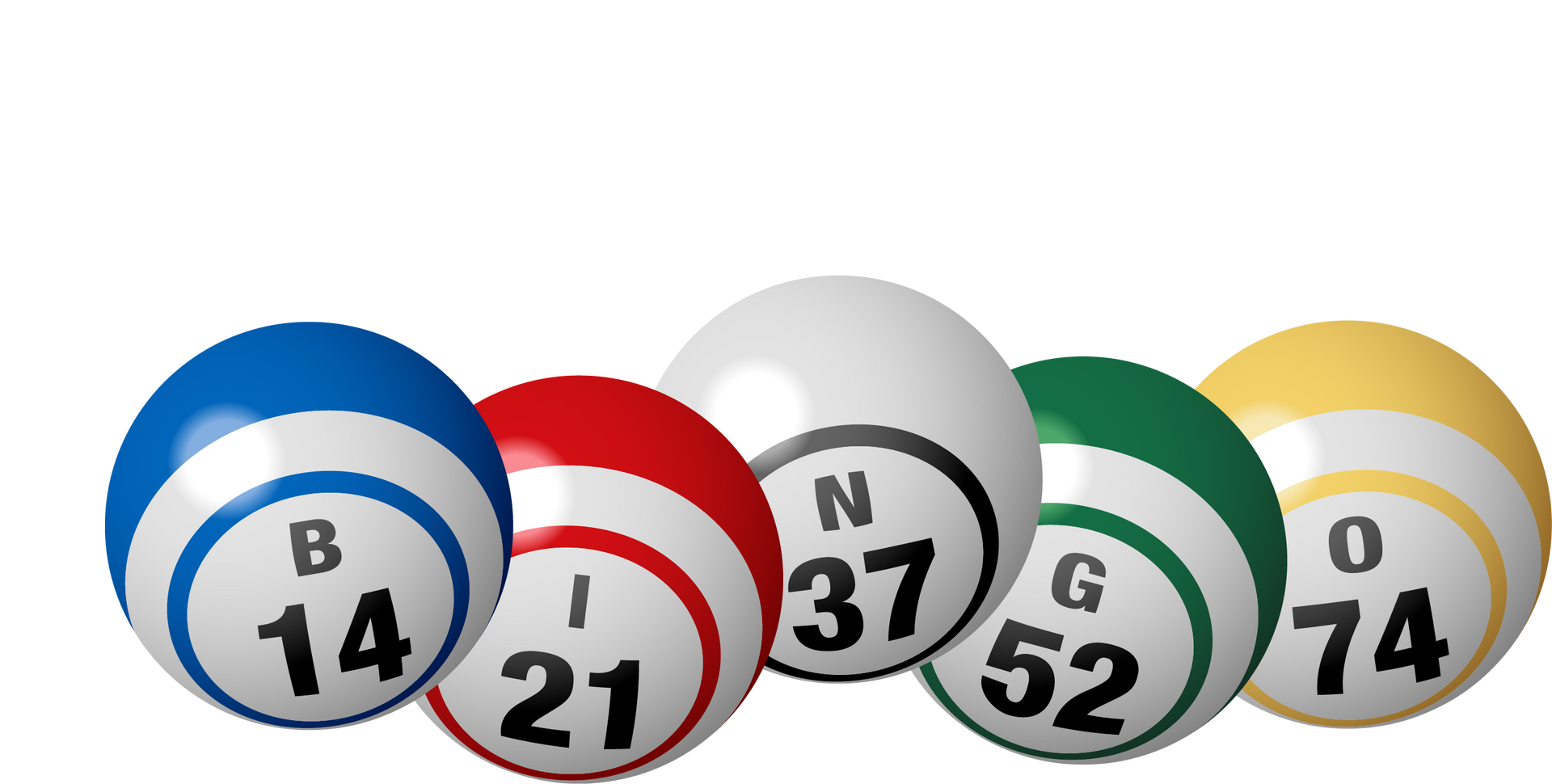 Friendly ICT logo with bingo balls: B14, I21, N37, G52, O74
