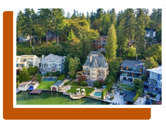 houses on lake