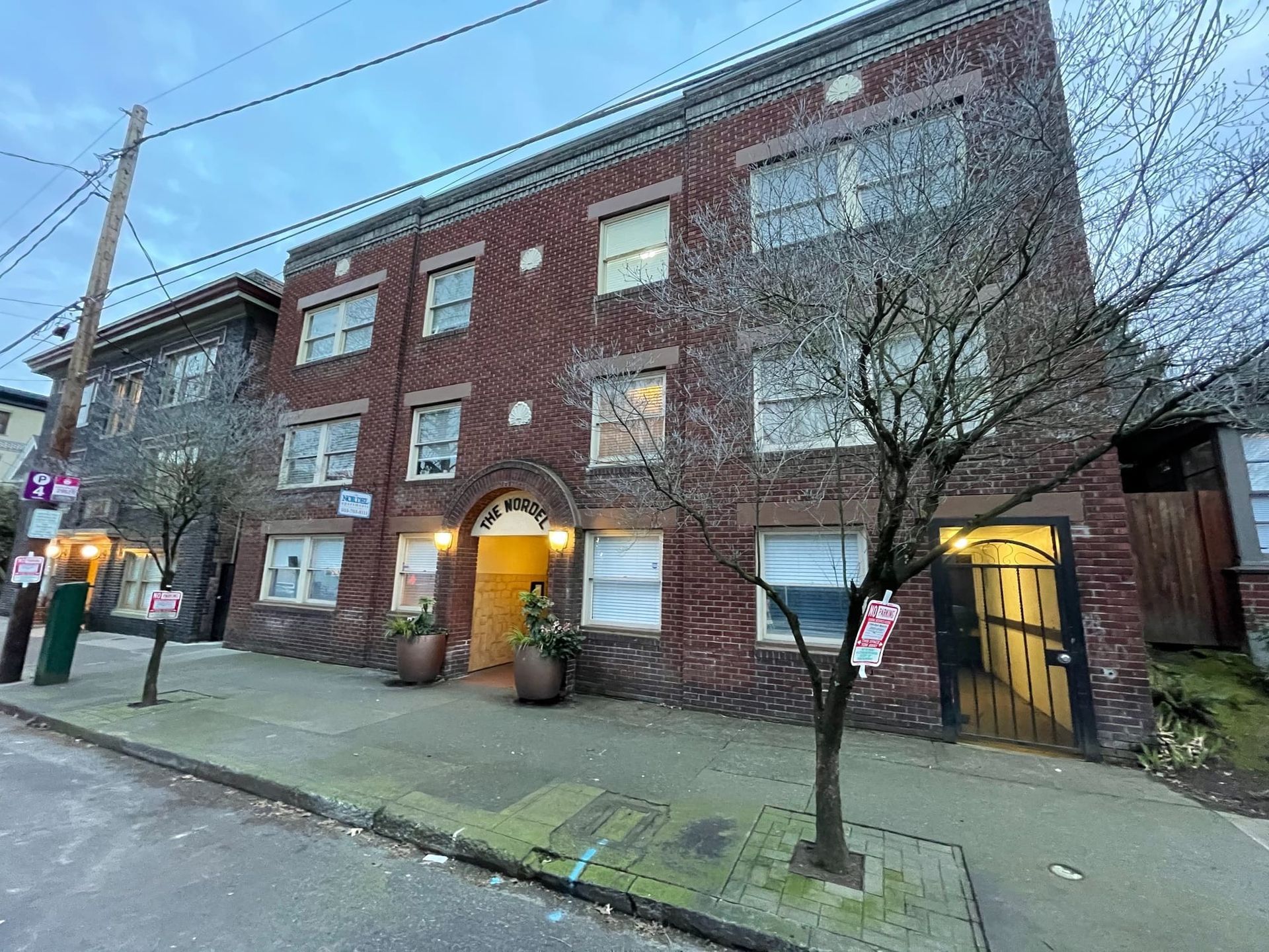 An image of the nordel apartments