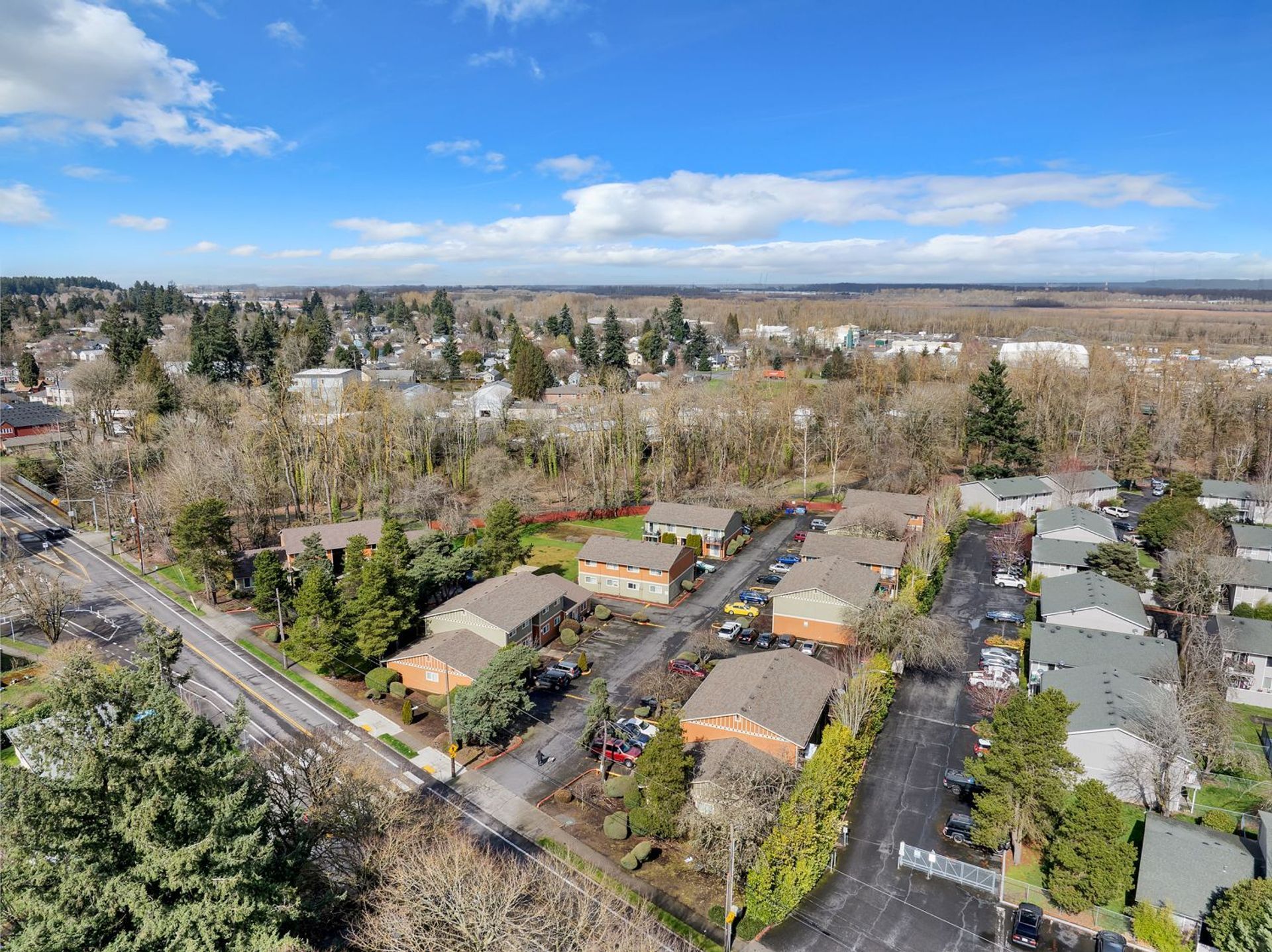 A photo of the Park Place apartment complex
