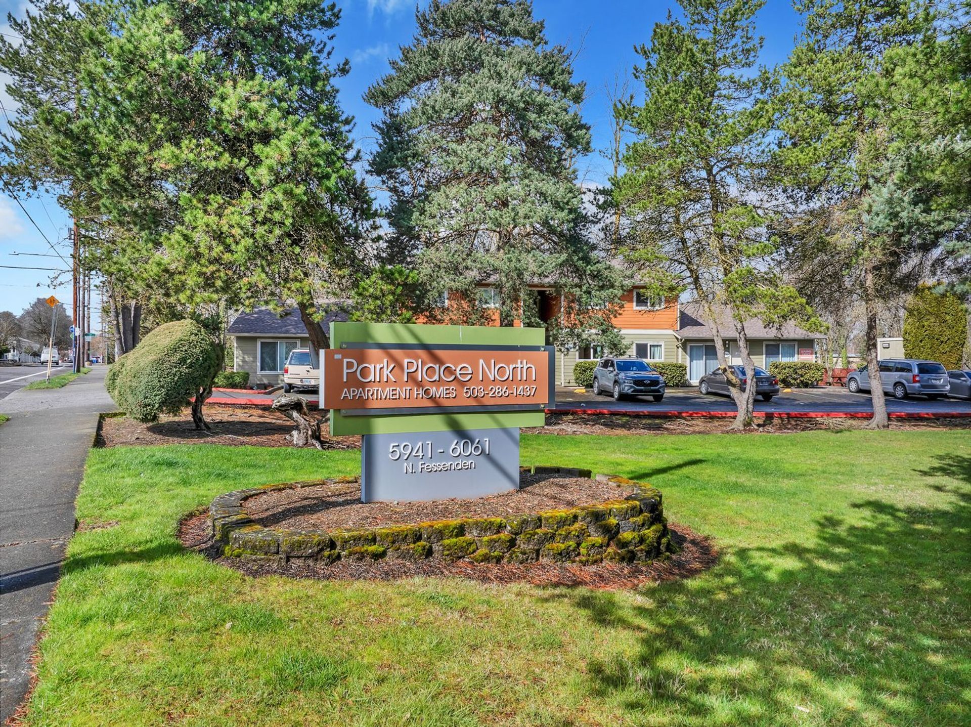 A photo of the Park Place apartment complex