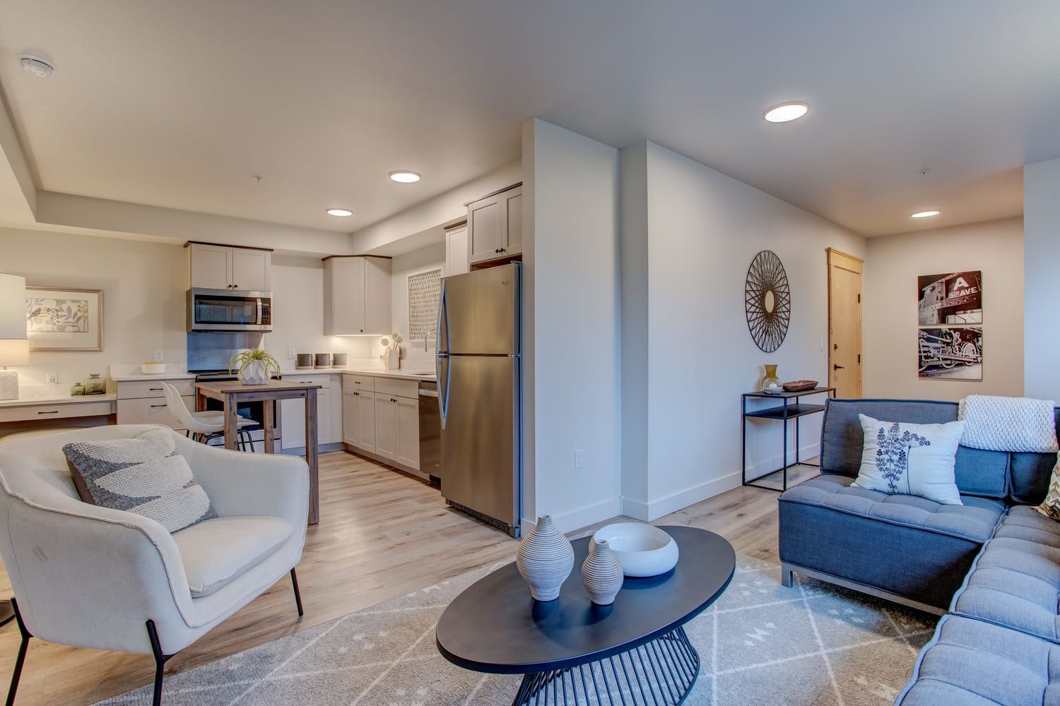 A photo of a unit in the Garthwick apartment