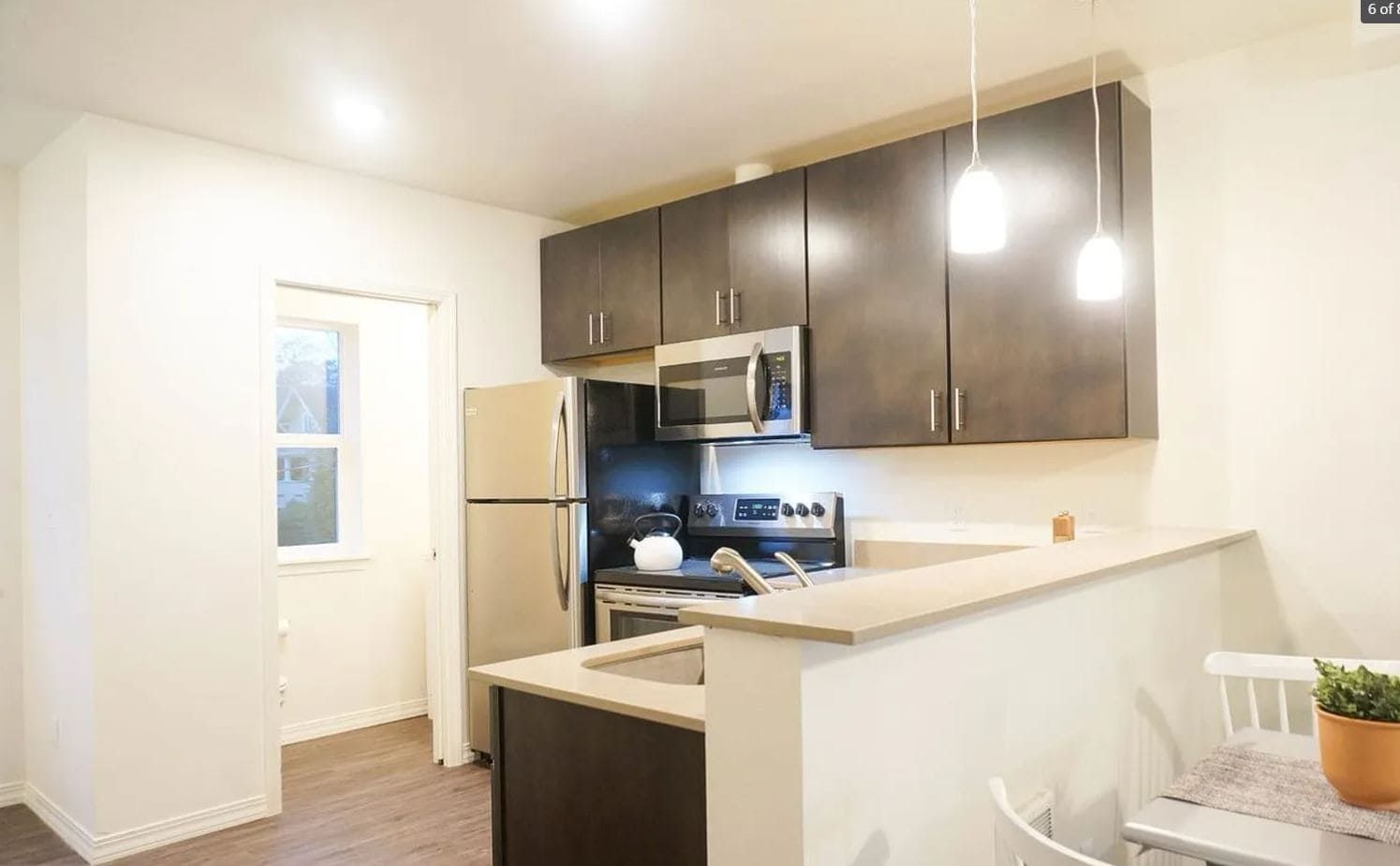 A photo of the apartments at the Woodstock