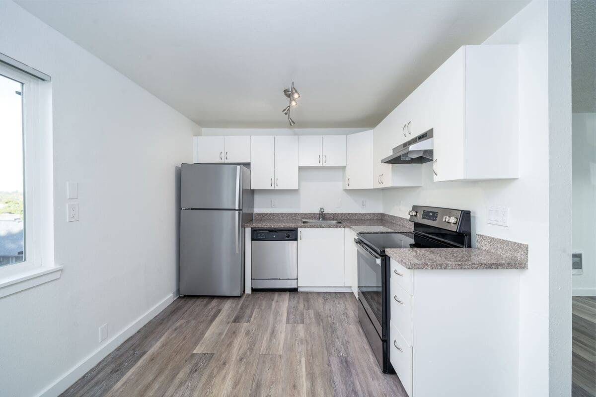A photo of the interior of a unit at the York apartment