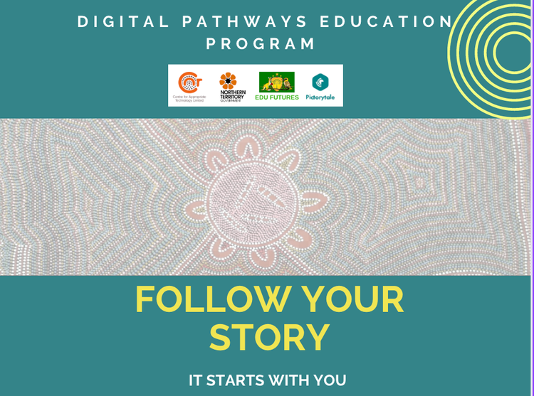 A poster for the digital pathways education program