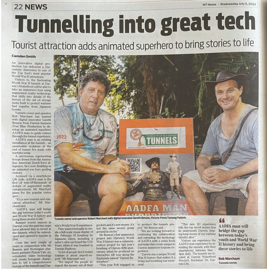 A newspaper article about tunnelling into great tech