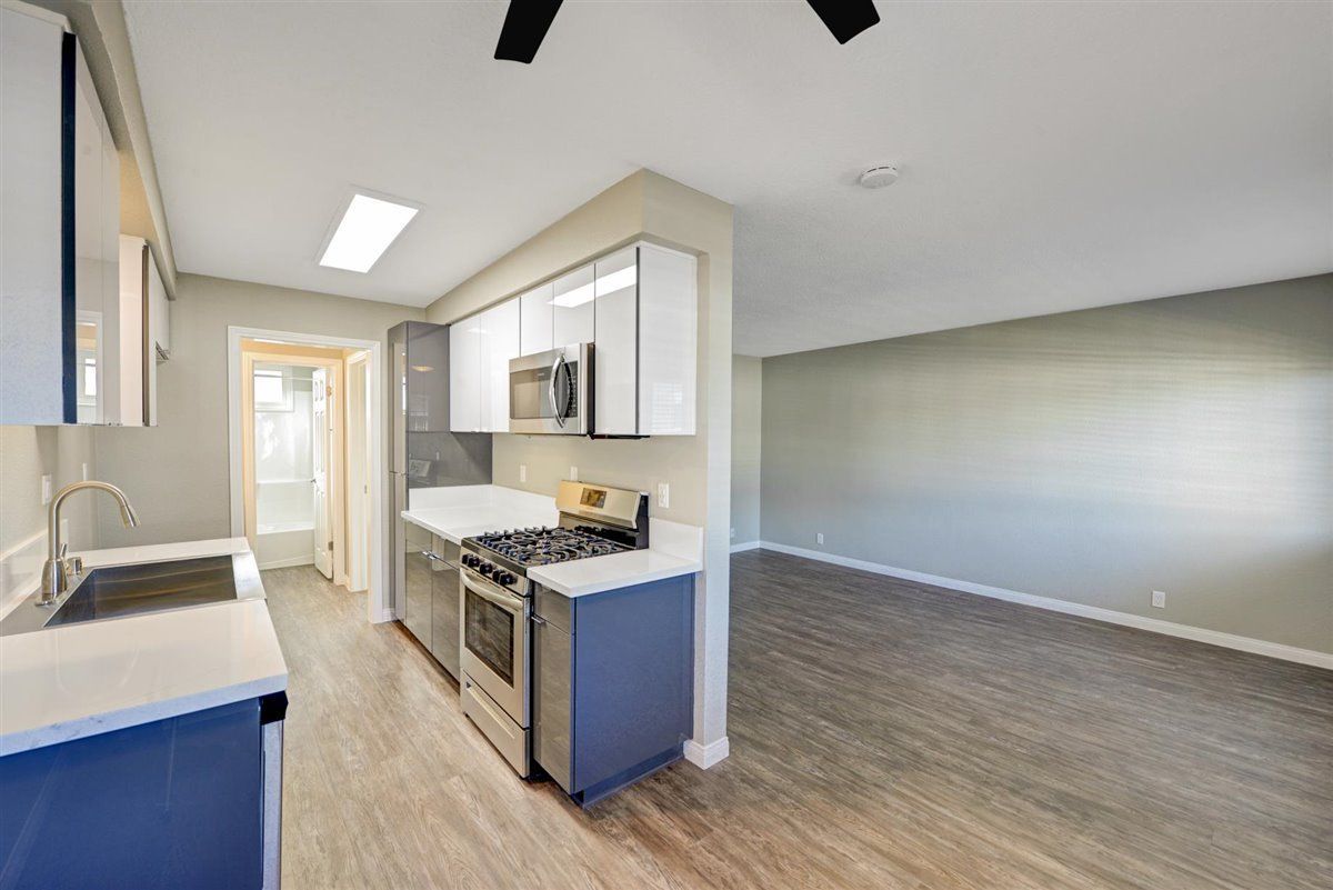 Updated apartment kitchen