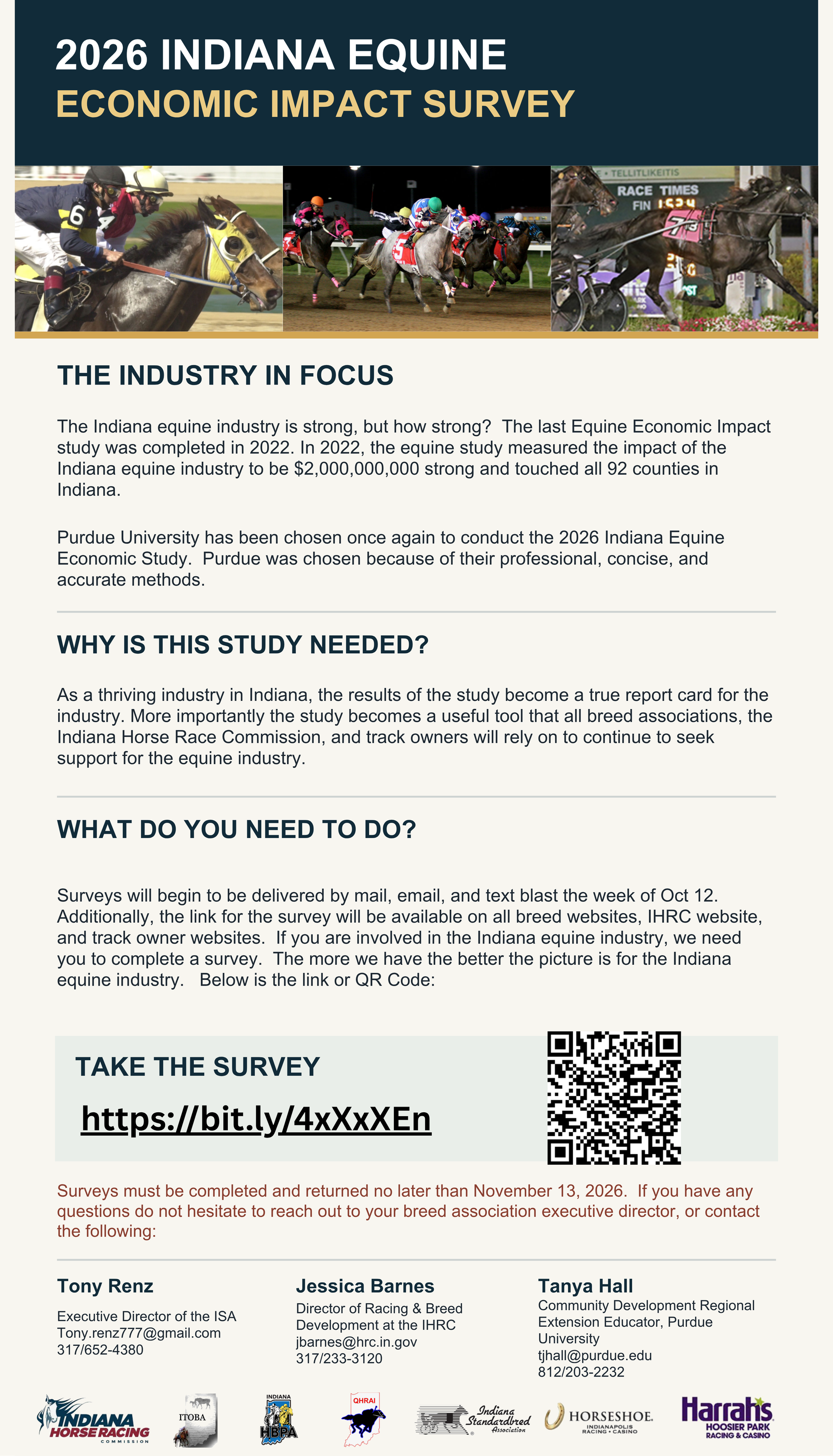 2026 Indiana Equine Economic Impact Survey information