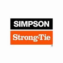 Simpson Strong-Tie logo: Black and orange rectangles.