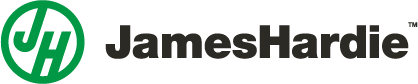 James Hardie logo: green circle with