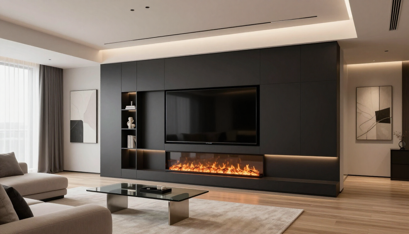 Modern media wall design