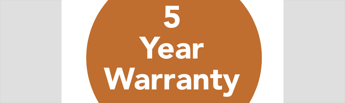 charlton an djenrick 5 year warranty icon